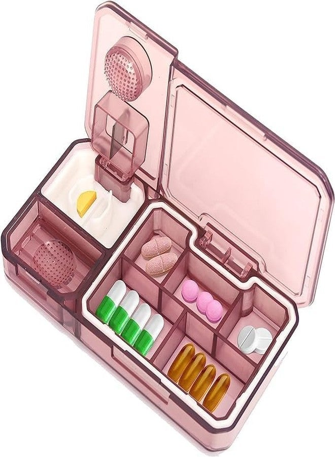 VATTU Medicine Organizer Box Pill Organizer Case with 5 Compartments Portable Mini Travel Pills Box Medicine Carry Box Seal Storage Container Holder for Outdoor, Camping, Home - Image 1